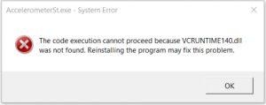 system error message